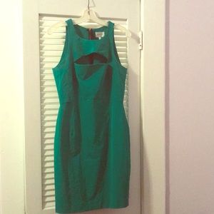 Green cocktail dress
